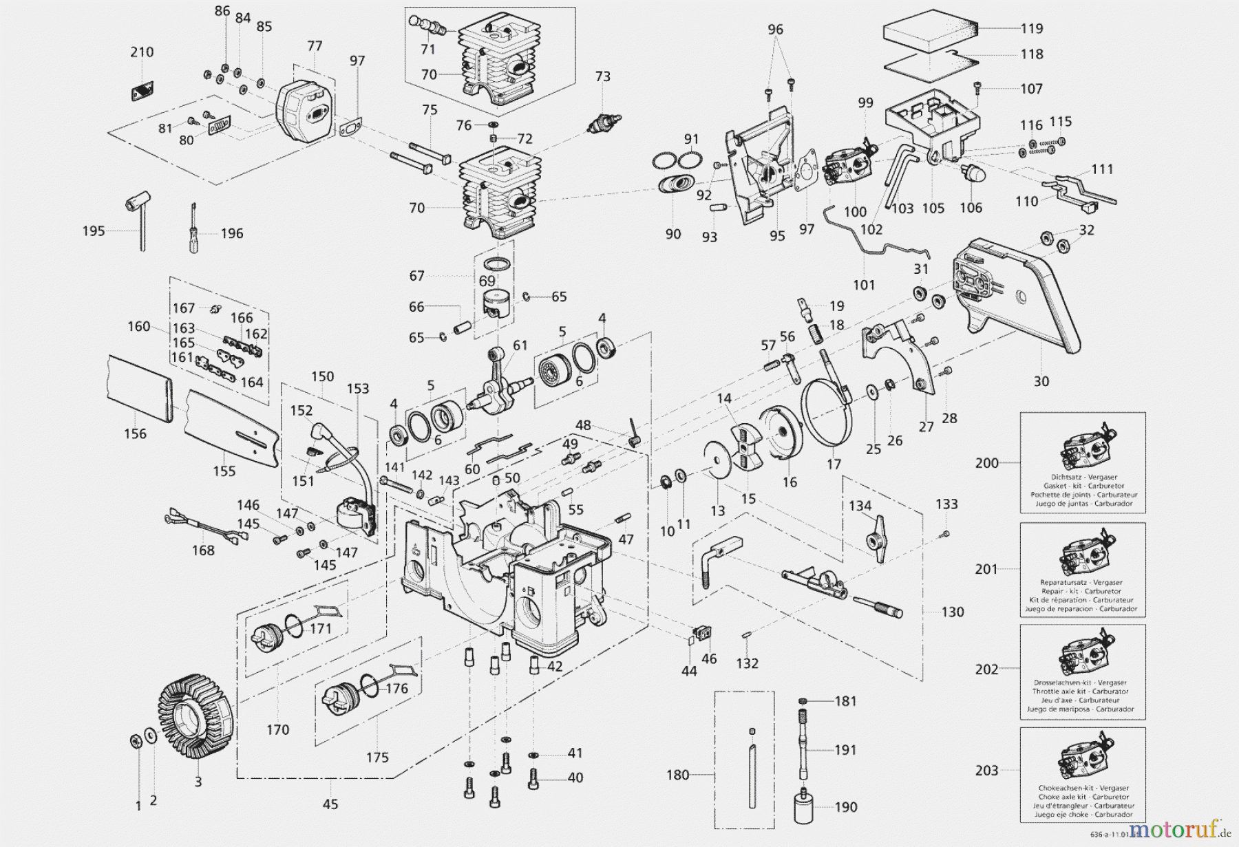  Solo by AL-KO Gartentechnik Kettensägen 635 / 635 ECO ET 022002 Druck 9 636 703 02/2002 [SN: ET 022002 Druck 9 636 703] - 09/2005 [SN: ET 092005 Druck 9 635 700] Seite 1