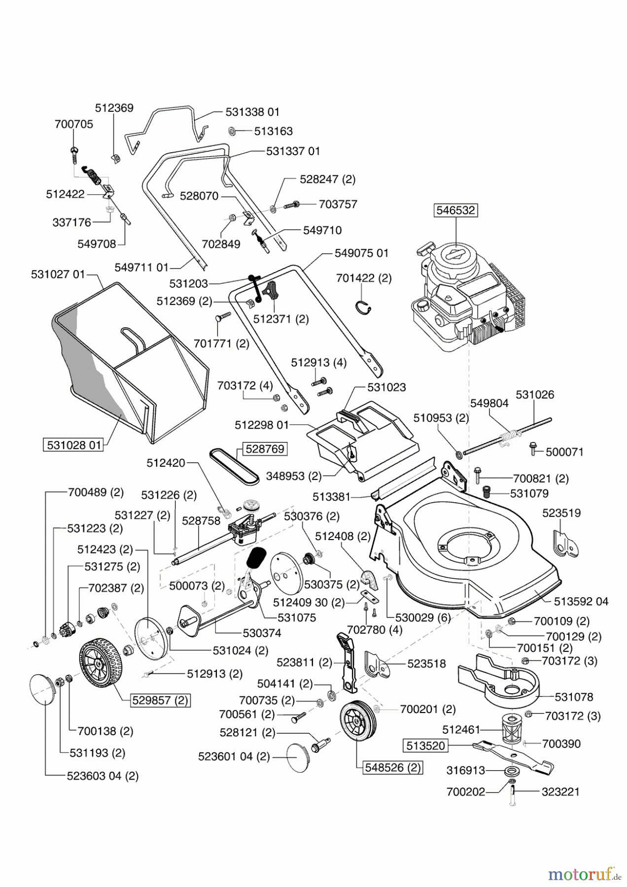 AL-KO Gartentechnik Benzinrasenmäher Economy 461 ab 03/2002 Seite 1