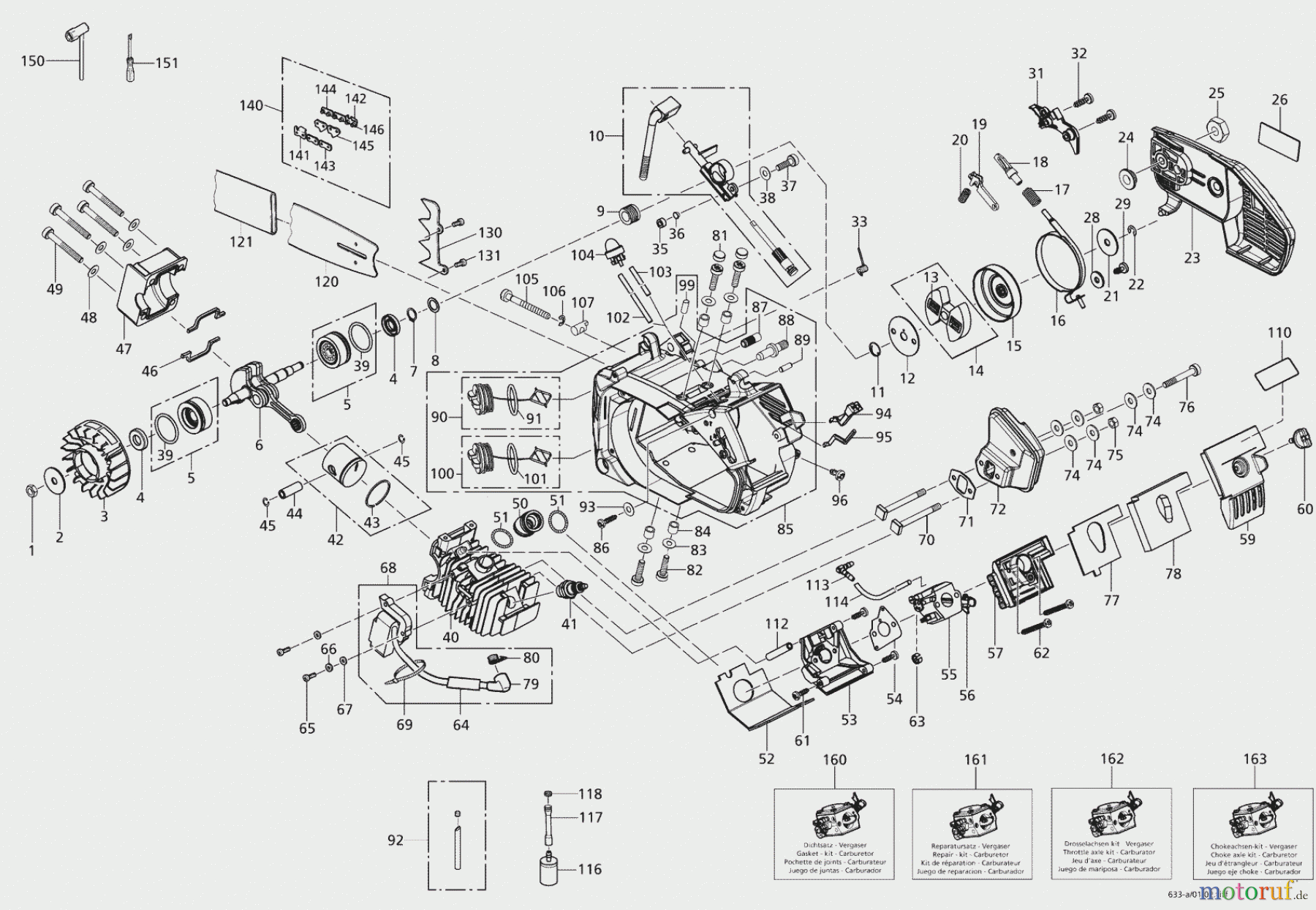  Solo by AL-KO Gartentechnik Kettensägen 633 ET 052002 Druck 9 633 701 05/2002 [SN: ET 052002 Druck 9 633 701] - 02/2006 [SN: S.Nr. 20903;  22006 Druck 9 633 702] Seite 1