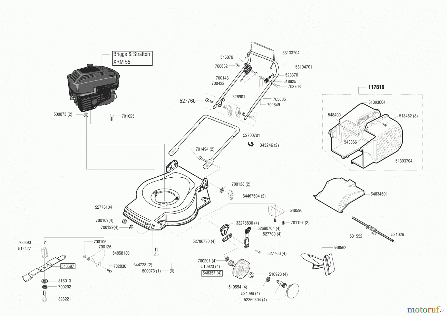 AL-KO Gartentechnik Benzinrasenmäher Comfort 47 B Bio Combi Seite 1