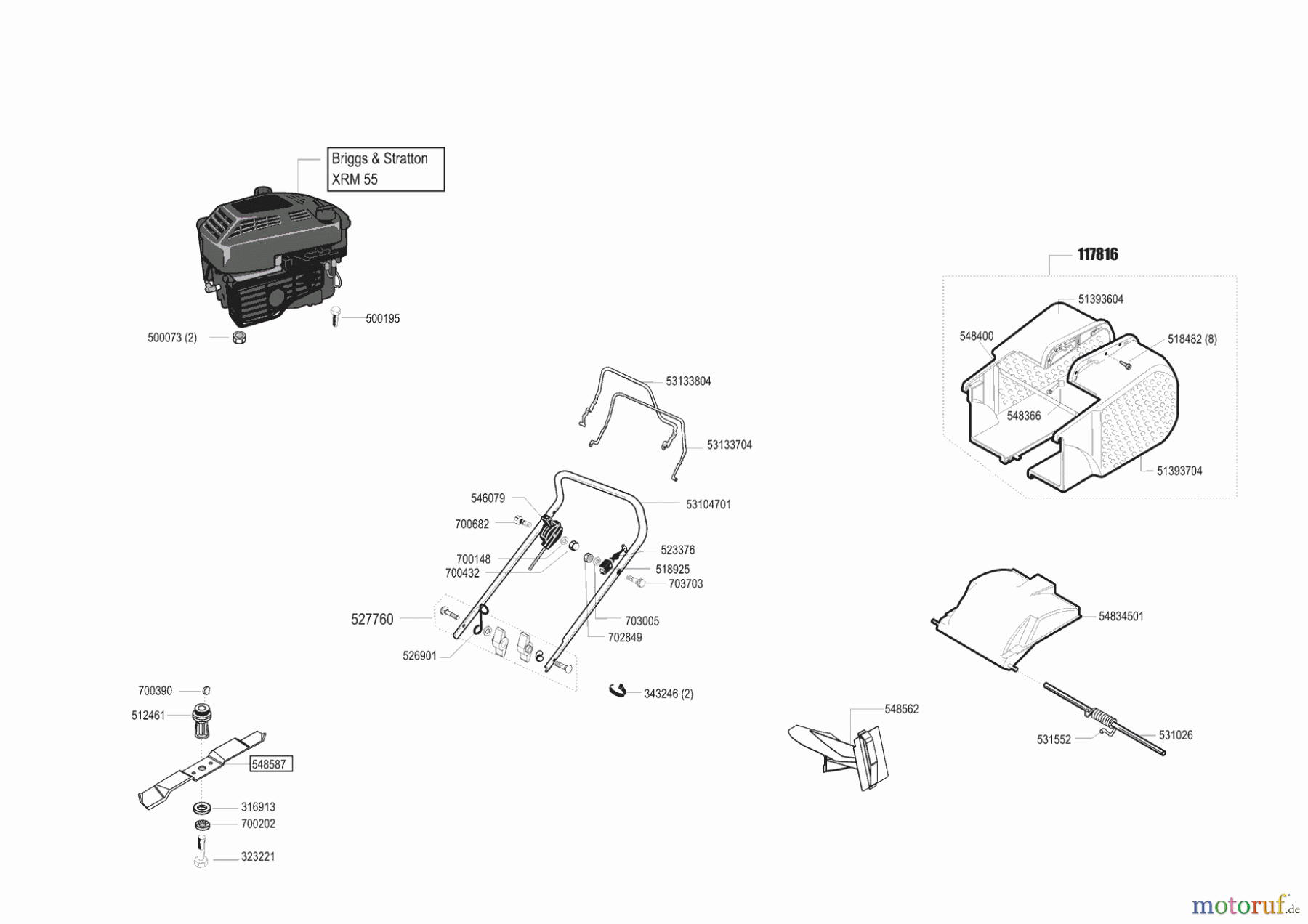AL-KO Gartentechnik Benzinrasenmäher Comfort 47 BR Bio Combi Seite 1