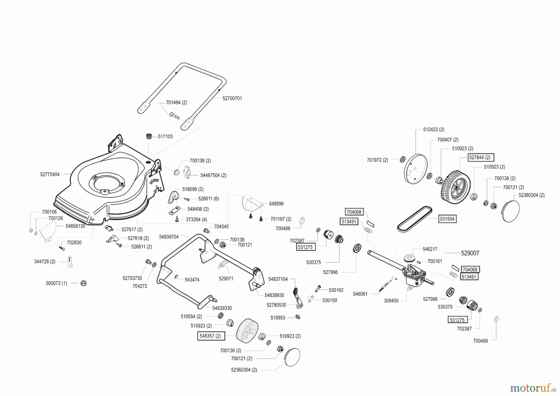 AL-KO Gartentechnik Benzinrasenmäher Comfort 47 BR Bio Combi Seite 2