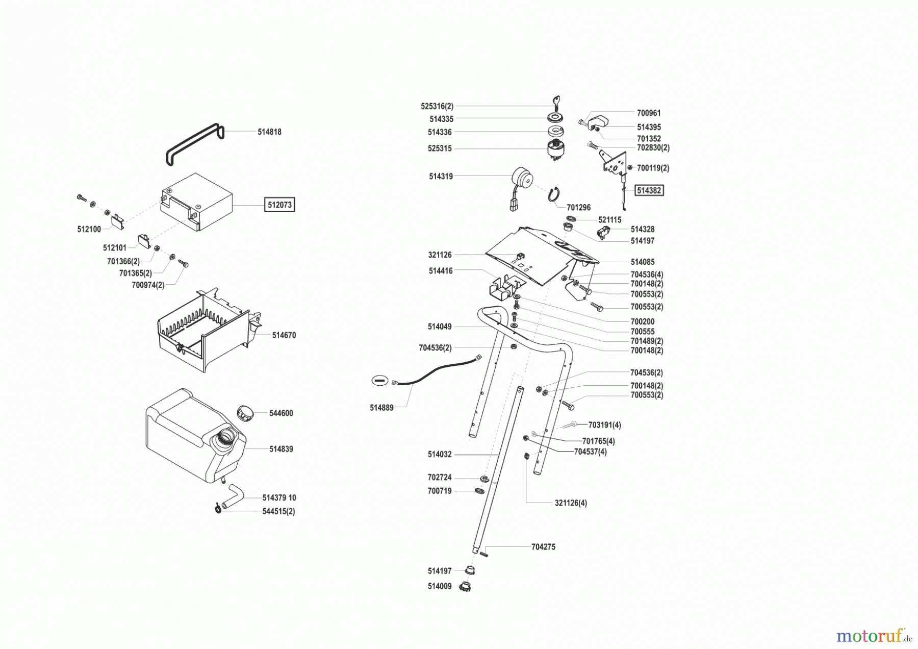  AL-KO Gartentechnik Rasentraktor T 13-102 HVC 09/2002 - 07/2007 Seite 6