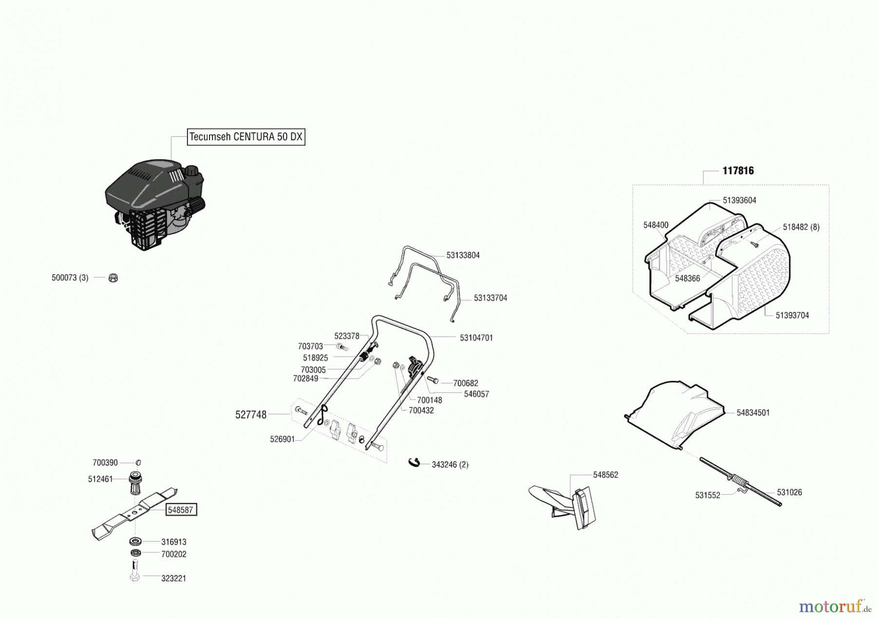  AL-KO Gartentechnik Benzinrasenmäher Comfort 47 BR ZV ab 09/2002 Seite 1