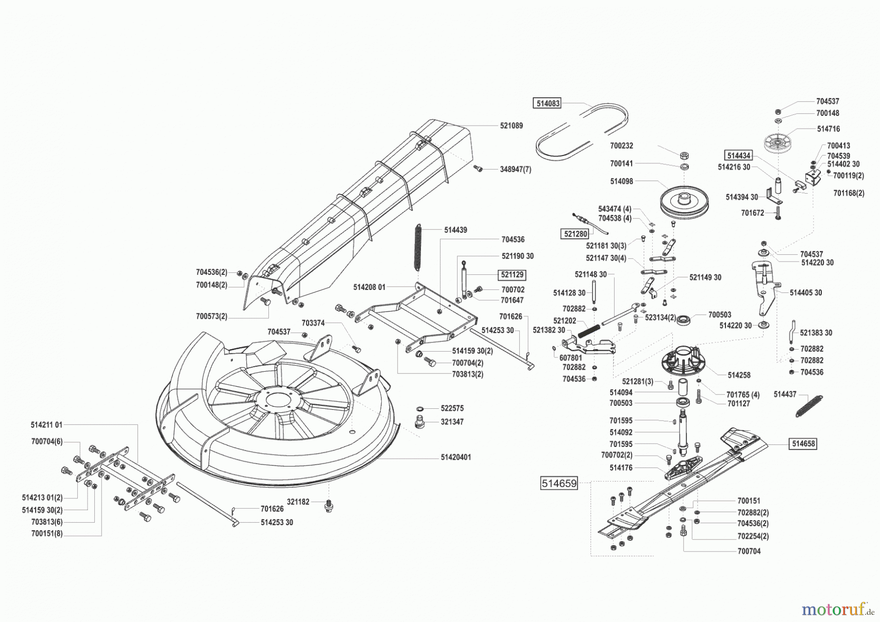 Concord Gartentechnik Rasentraktor T14-85 HD ab 09/2002 Seite 5