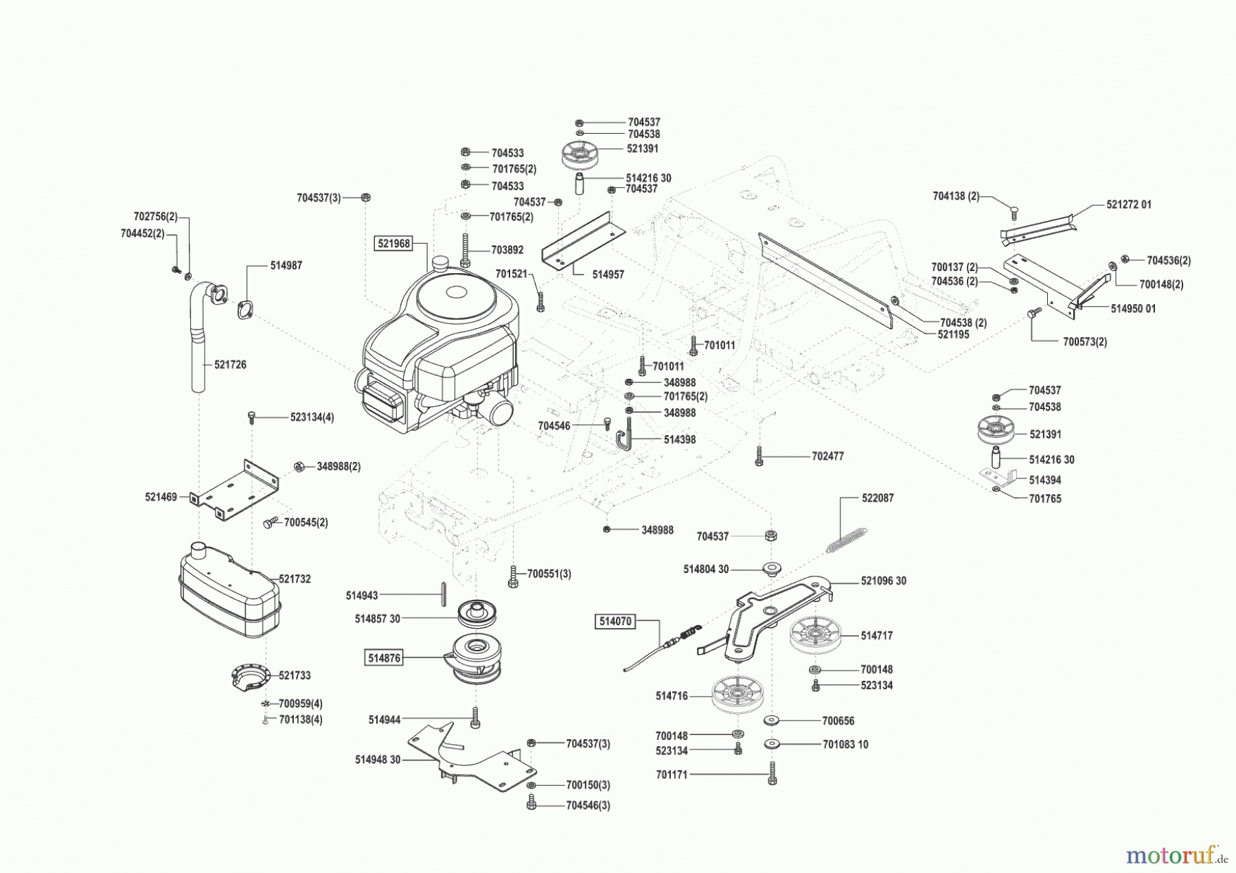 Concord Gartentechnik Rasentraktor T18-102 HD 09/2002 - 10/2003 Seite 4