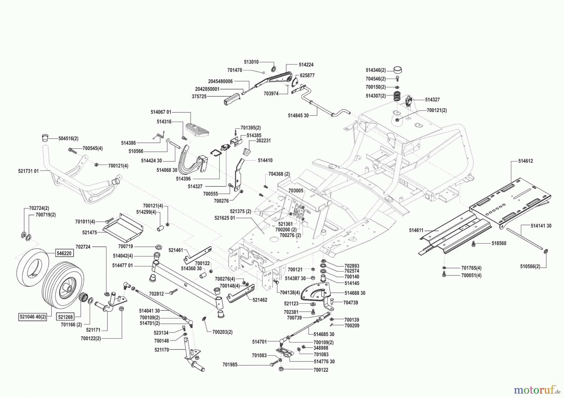 AL-KO Gartentechnik Rasentraktor T18-102 HDE Lux HVC 09/2002 - 02/2006 Seite 2