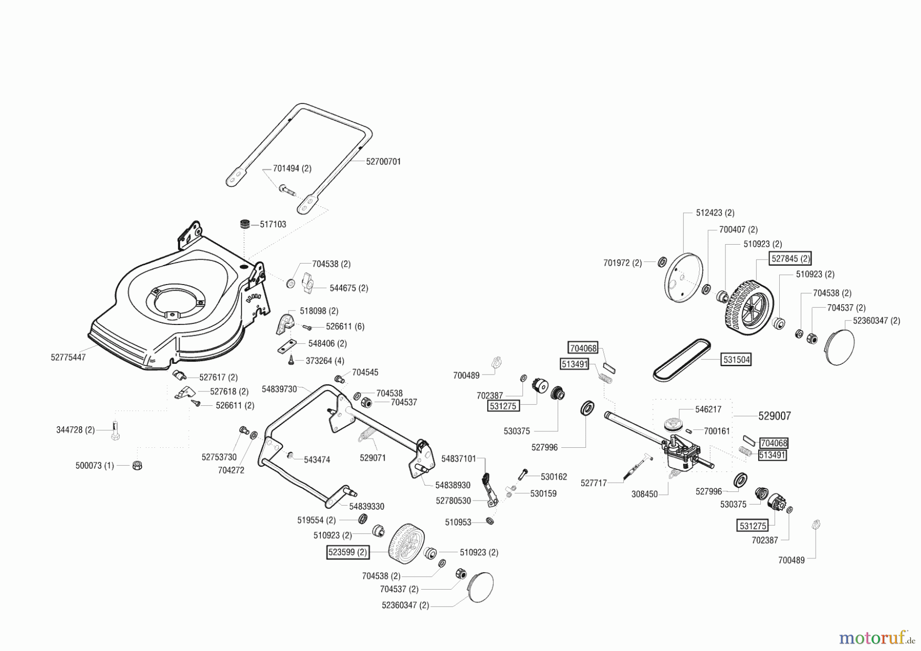 Dehner Gartentechnik Benzinrasenmäher B 47 HZ 10/2002 - 10/2003 Seite 2