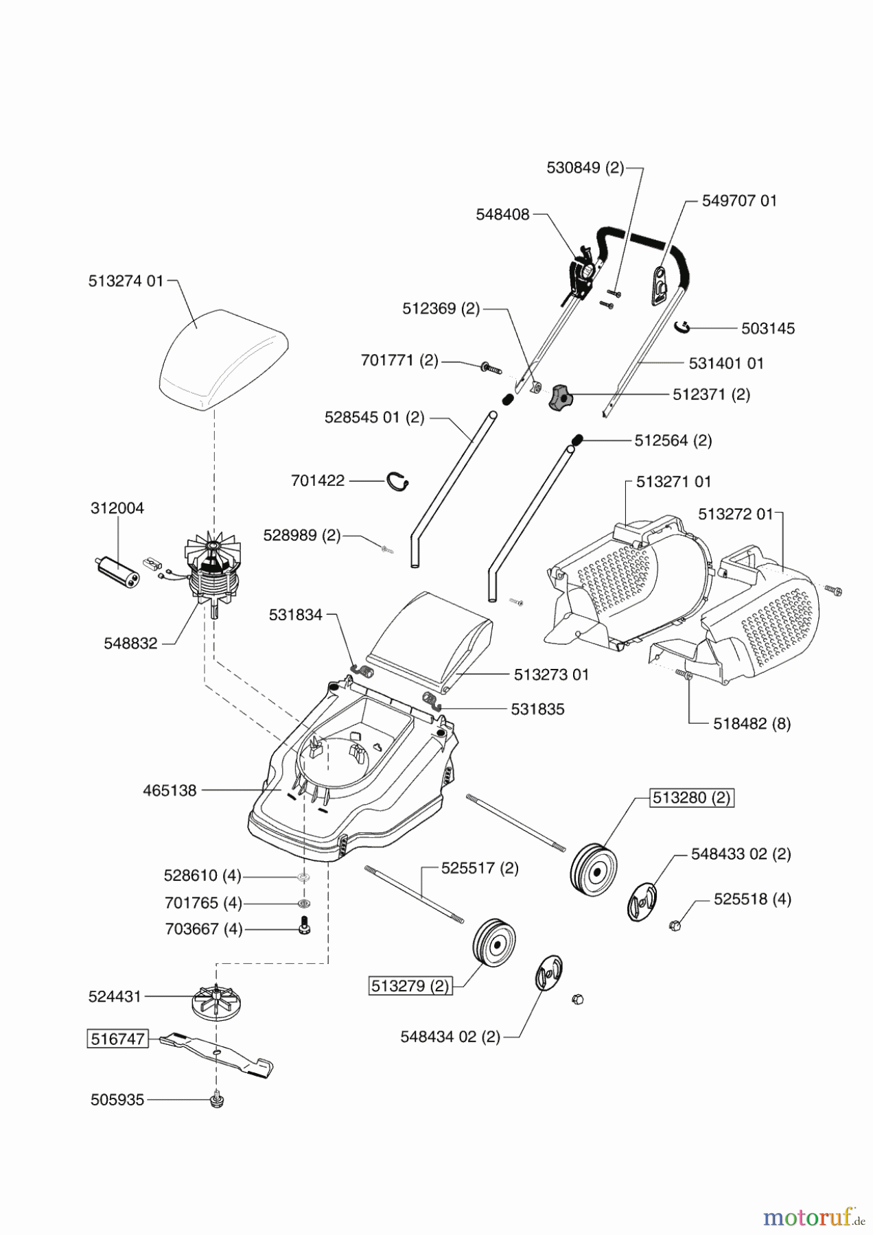 Uniropa Gartentechnik Elektrorasenmäher 32 E 10/2002 - 04/2003 Seite 1
