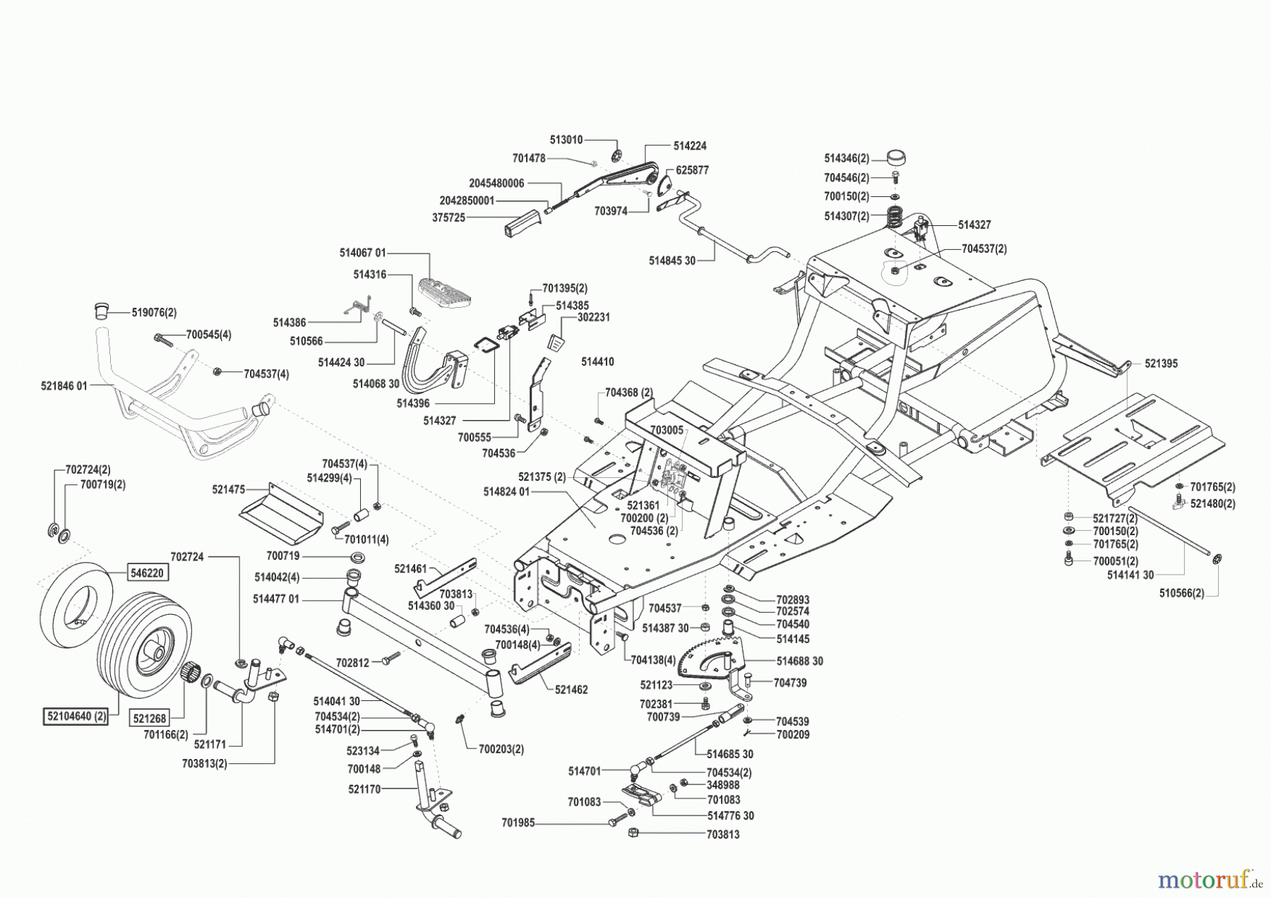 Concord Gartentechnik Rasentraktor T15-102 11/2002 - 10/2003 Seite 2