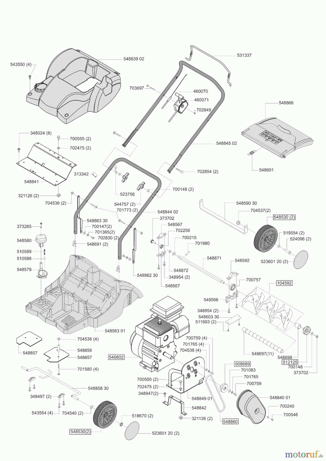 Powerline Gartentechnik Vertikutierer 3800 VB 01/2003 - 04/2003 Seite 1