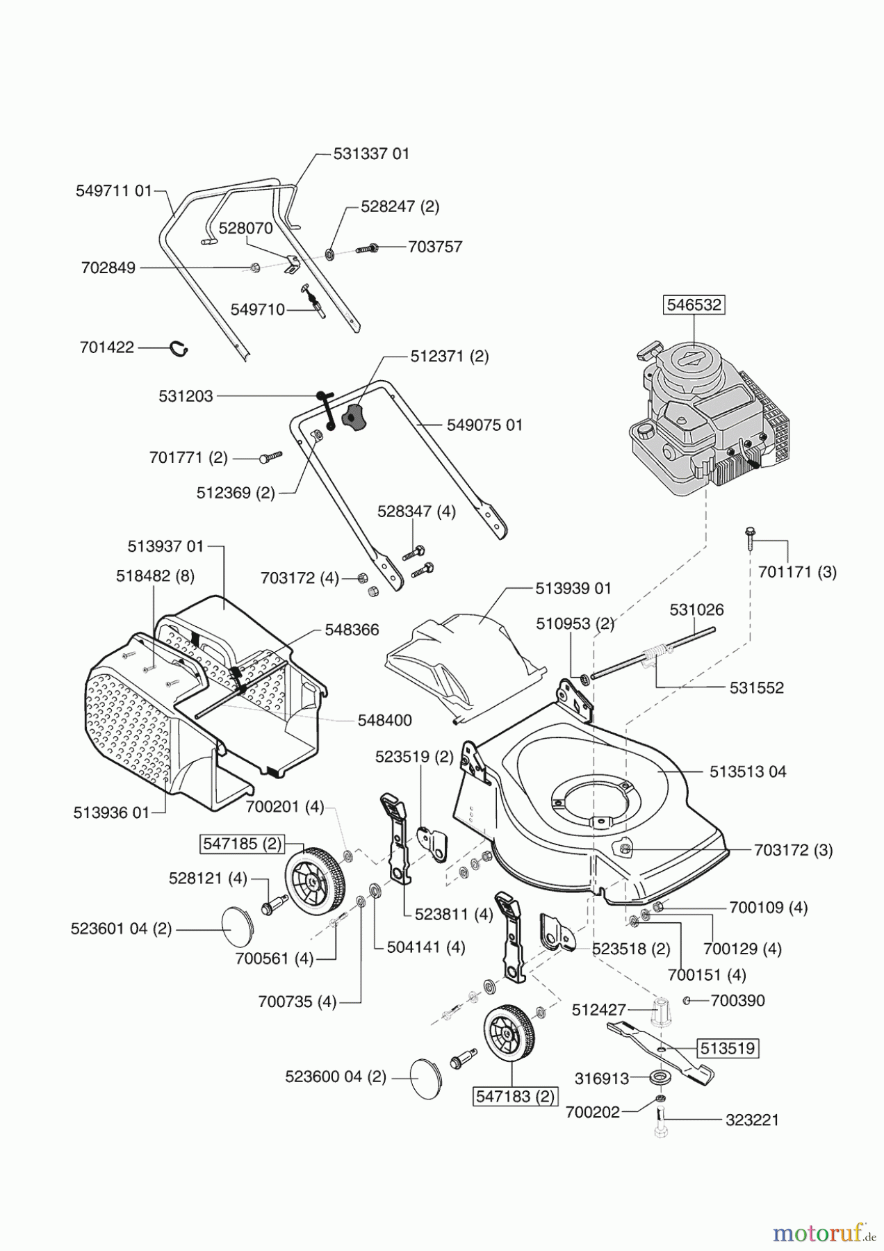 AL-KO Gartentechnik Benzinrasenmäher CLASSIC 40 B ab 01/2003 Seite 1
