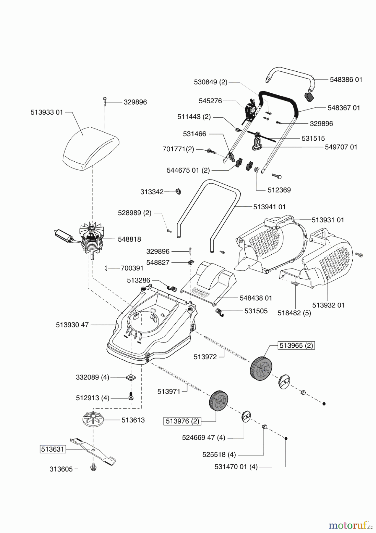  Dehner Gartentechnik Elektrorasenmäher ELO 38 01/2003 - 11/2003 Seite 1