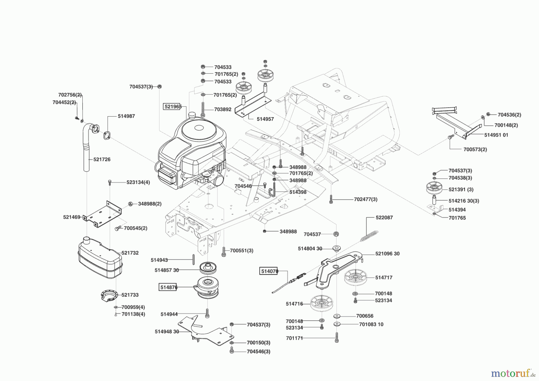 Powerline Gartentechnik Rasentraktor T 15-102 S 02/2003 - 10/2003 Seite 4