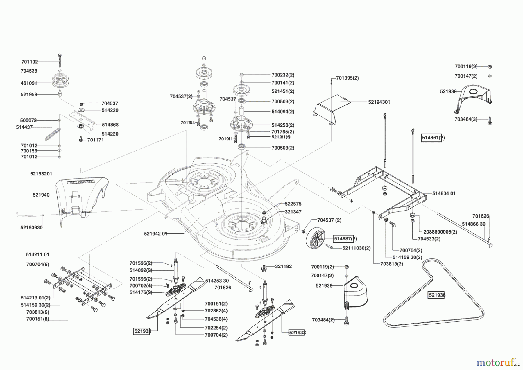 Powerline Gartentechnik Rasentraktor T 15-102 S 02/2003 - 10/2003 Seite 5