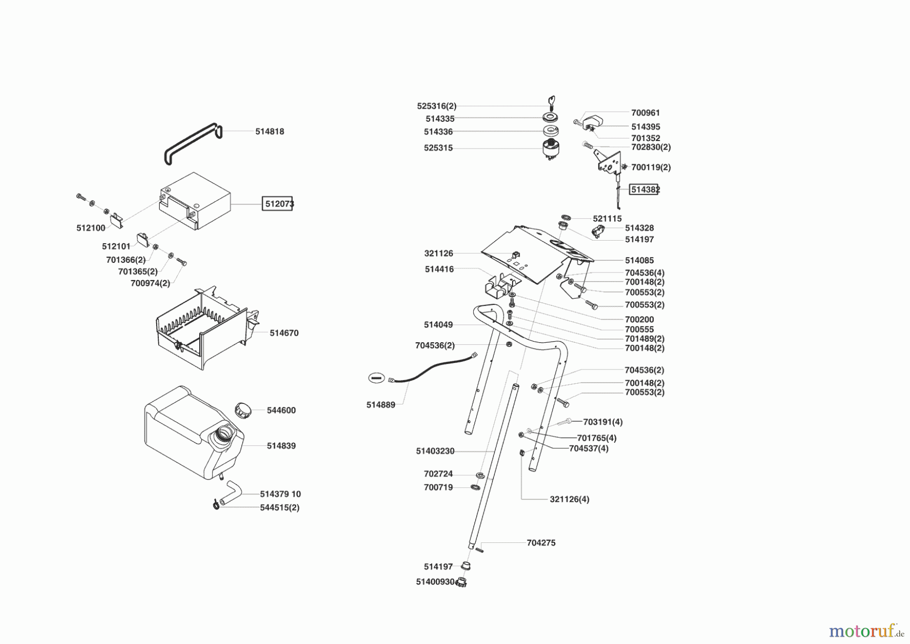 Powerline Gartentechnik Rasentraktor T 15-102 S 02/2003 - 10/2003 Seite 6