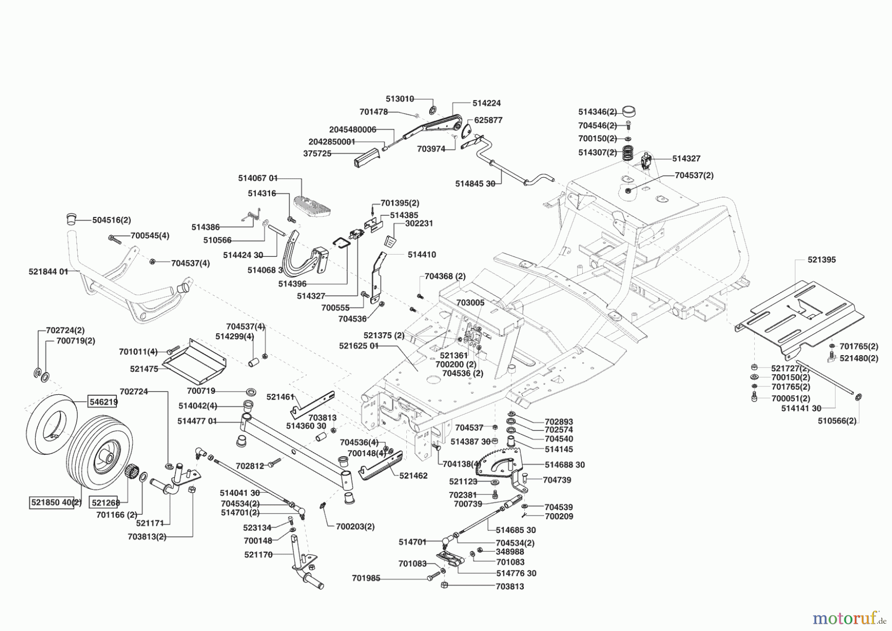 Grüne Welle Gartentechnik Rasentraktor RT 18-102 HE 03/2003 - 09/2007 Seite 2