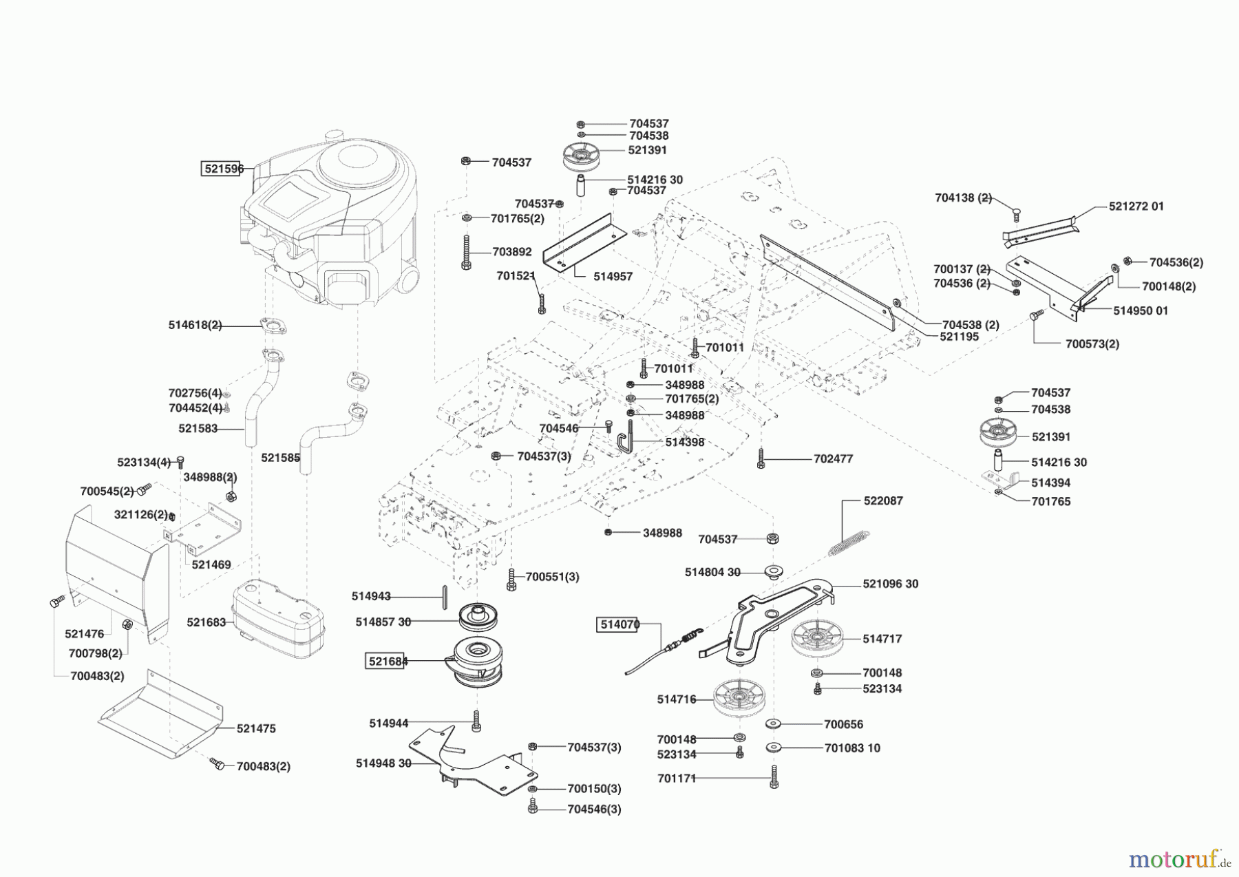 Grüne Welle Gartentechnik Rasentraktor RT 18-102 HE 03/2003 - 09/2007 Seite 4