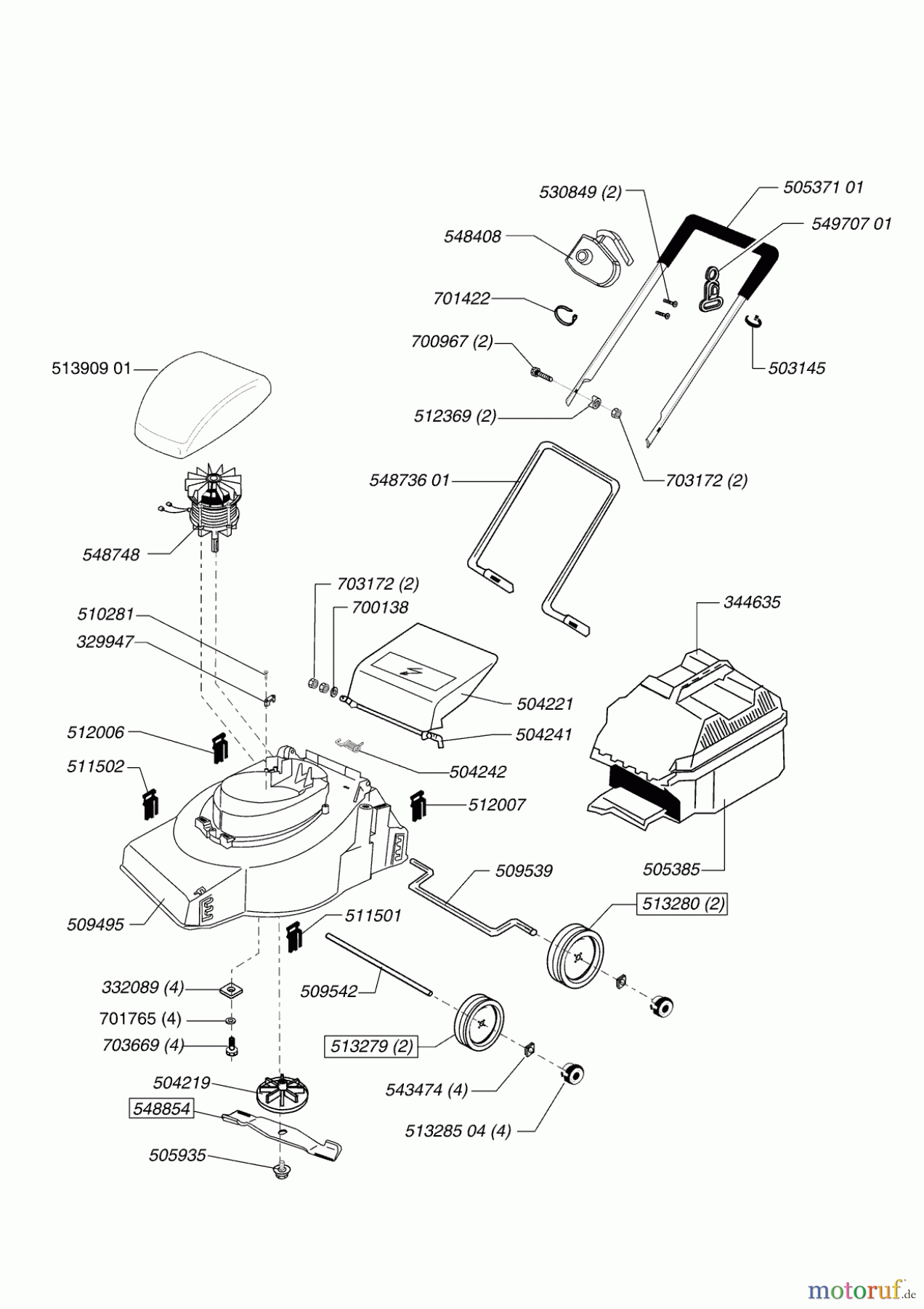 AL-KO Gartentechnik Elektrorasenmäher Euro 900 03/2003 - 12/2003 Seite 1
