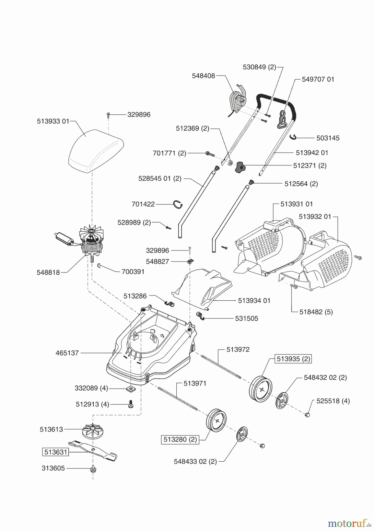 Uniropa Gartentechnik Elektrorasenmäher 38 E ab 04/2003 Seite 1