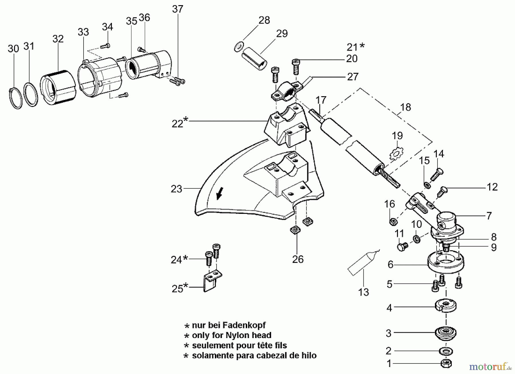  Solo by AL-KO Gartentechnik Motorsensen 130R / 130LR / 130 BR ET 052003 Druck 9 130 710 ab 05/2003 [SN: ET 052003 Druck 9 130 710] Seite 7