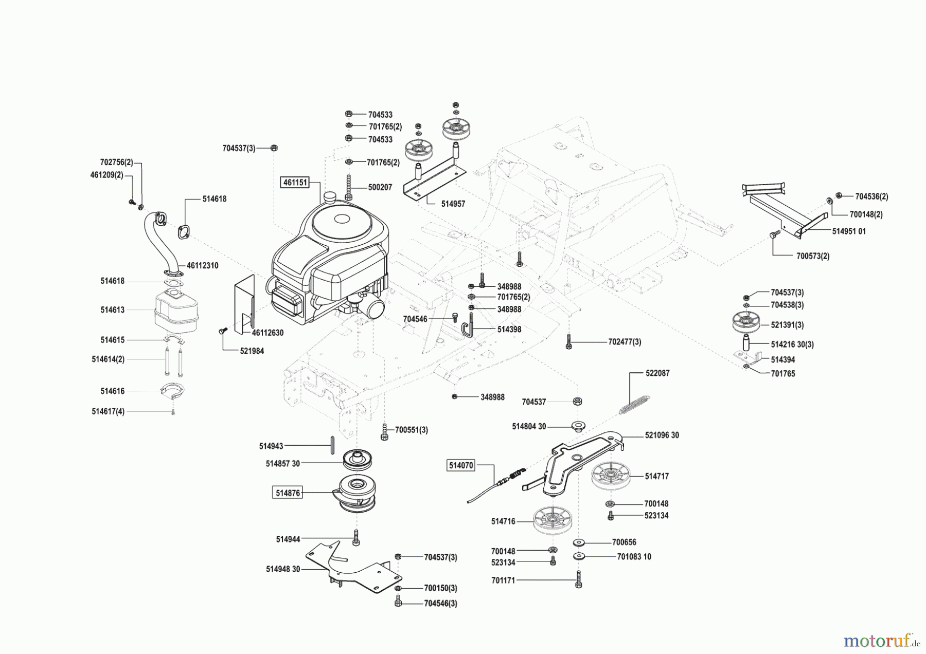  Concord Gartentechnik Rasentraktor T14-102 Masport 05/2003 - 10/2003 Seite 4