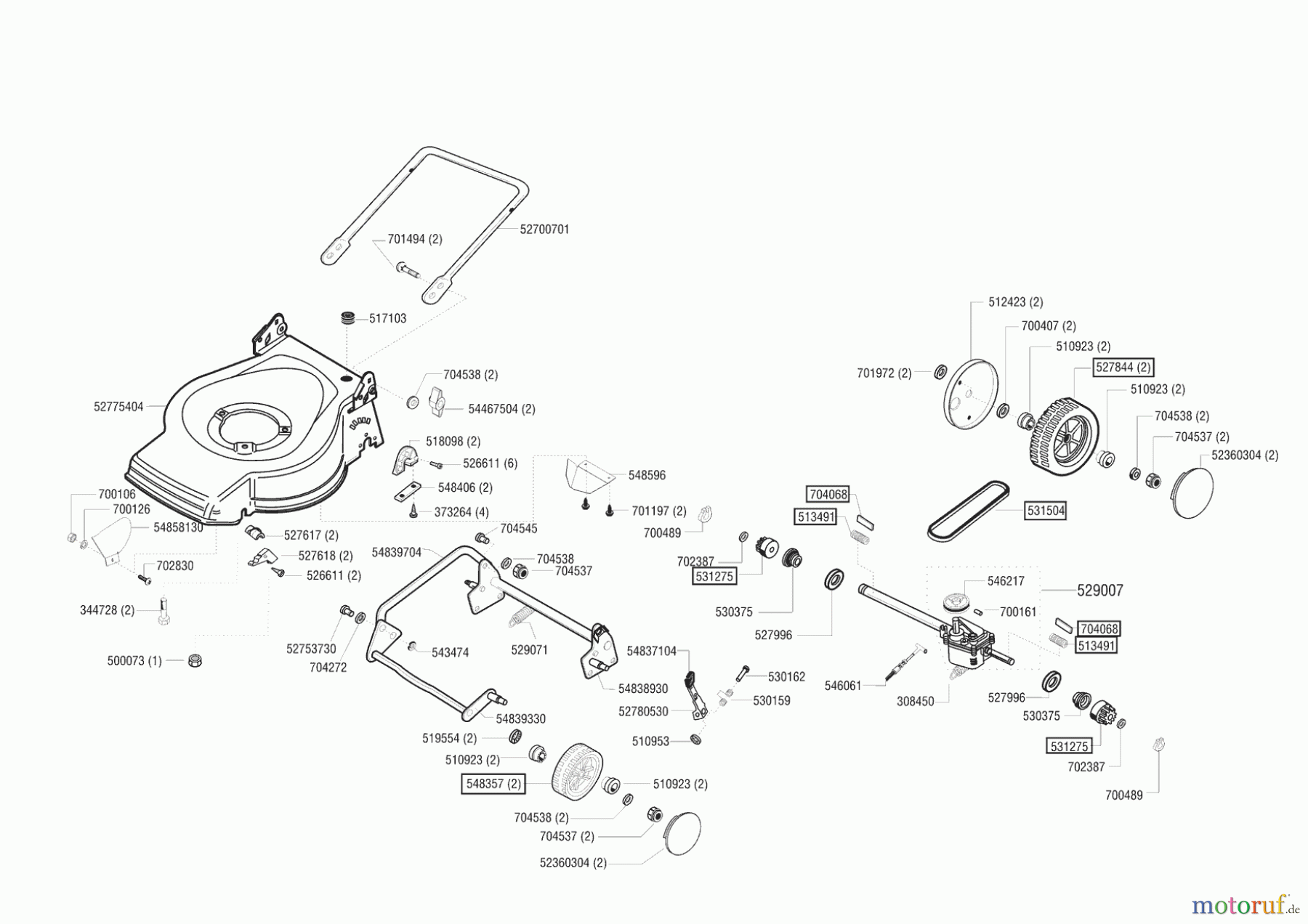 AL-KO Gartentechnik Benzinrasenmäher Comfort 47 BR Bio Combi Seite 2