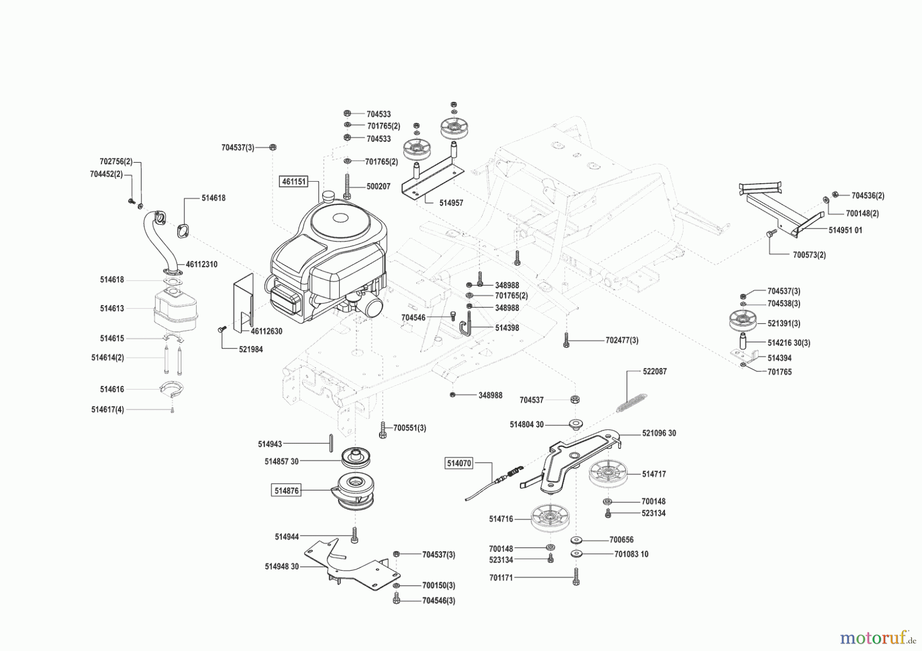 Powerline Gartentechnik Rasentraktor T13-102 SP 09/2003 - 04/2004 Seite 4