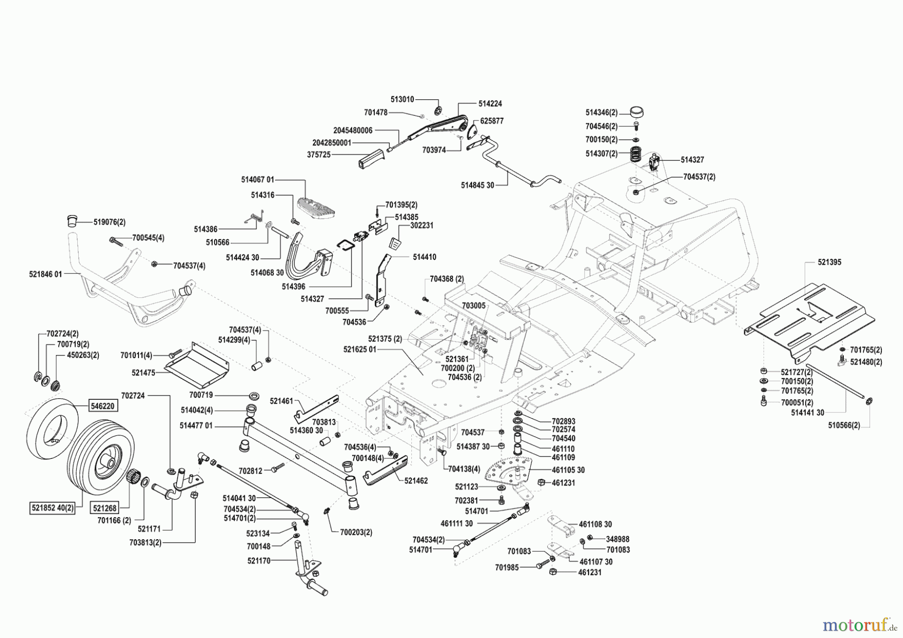 Concord Gartentechnik Rasentraktor T20-102 HDE 10/2003 - 04/2004 Seite 2