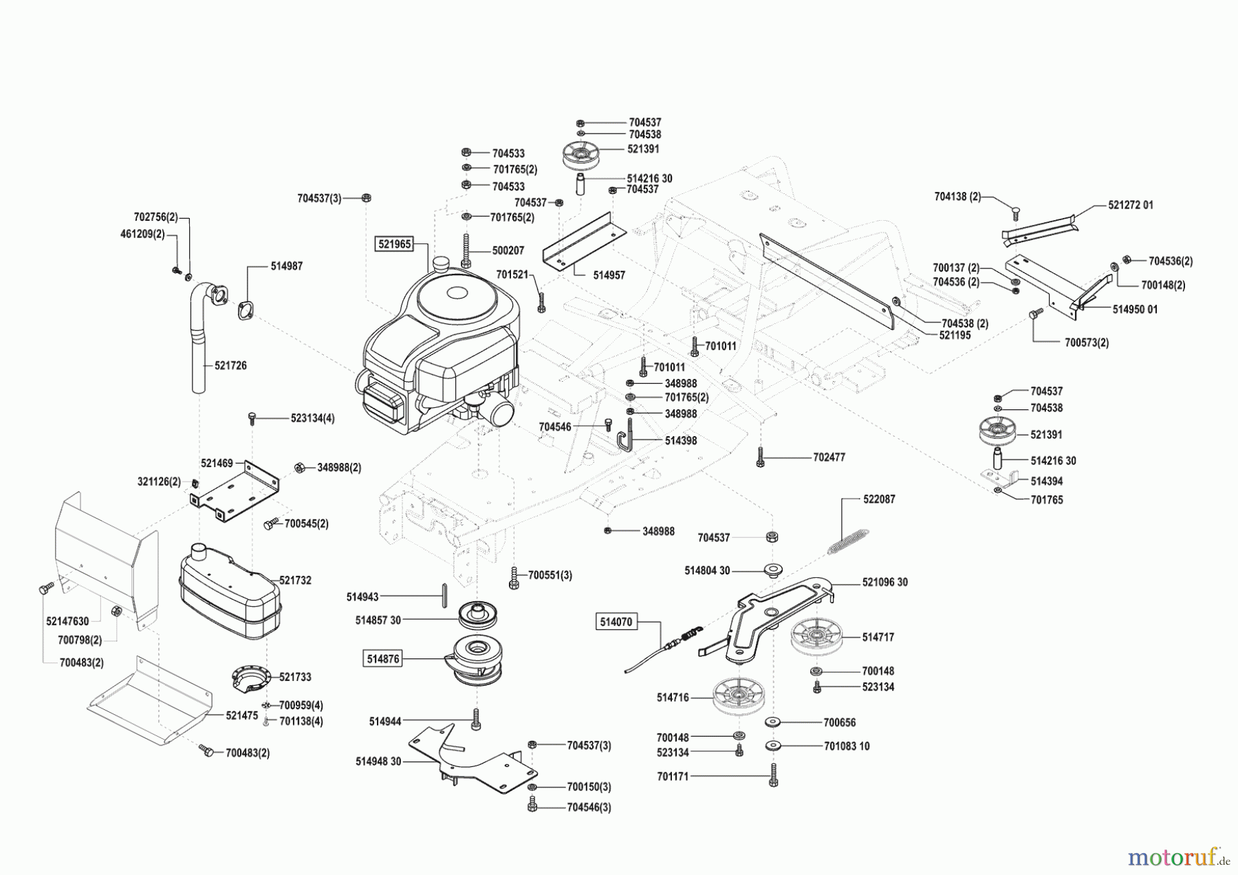 Concord Gartentechnik Rasentraktor T15-102 HD 10/2003 - 06/2004 Seite 4