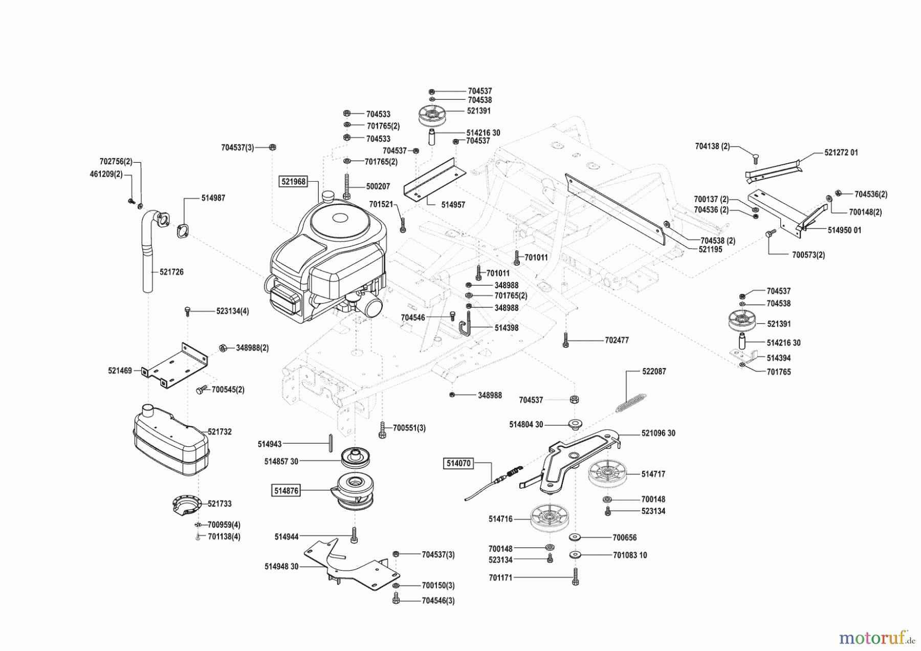 Concord Gartentechnik Rasentraktor T 18-102 HD Masport 10/2003 - 07/2005 Seite 4
