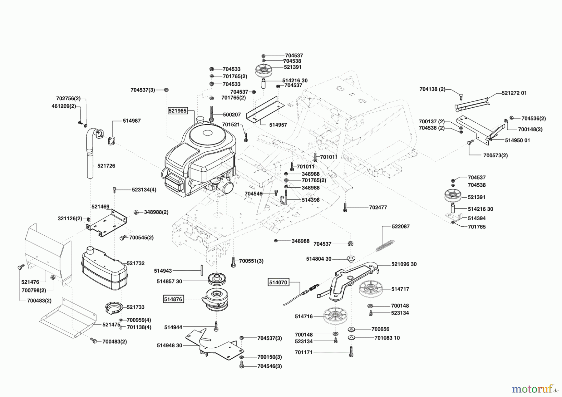 Concord Gartentechnik Rasentraktor T 15-102 HDS Masport 10/2003 Seite 4