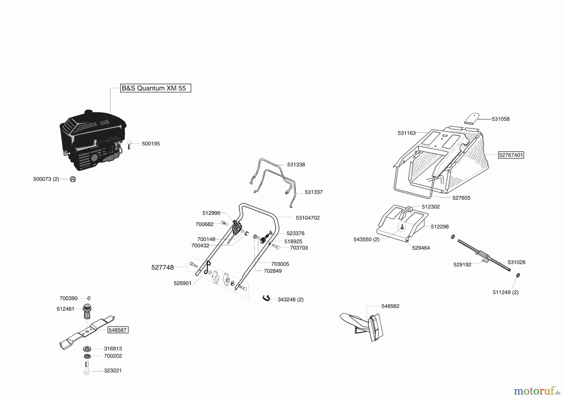 AL-KO Gartentechnik Benzinrasenmäher Austria 47 BR Seite 1