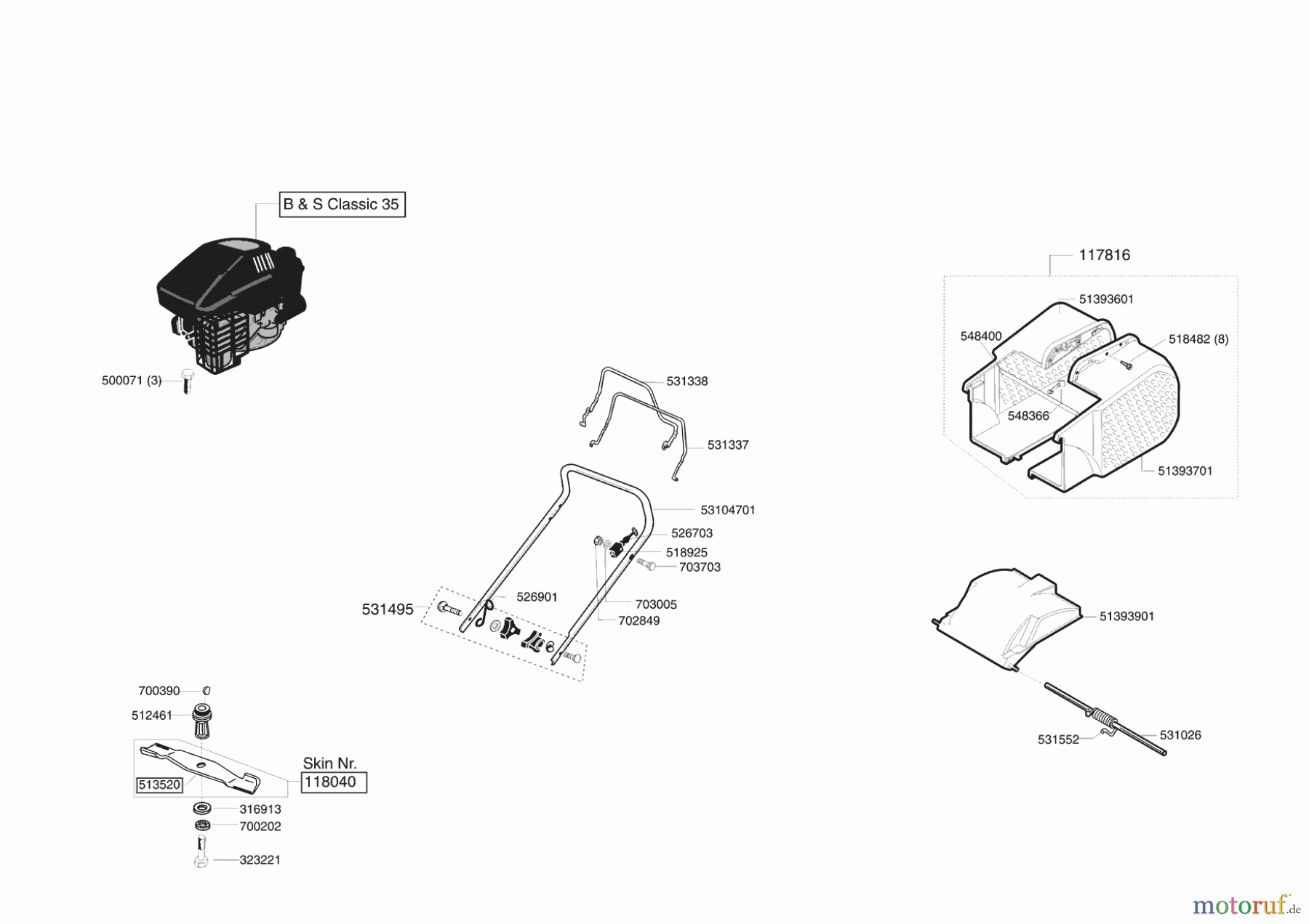 AL-KO Gartentechnik Benzinrasenmäher Edition 3,5 BR Seite 1