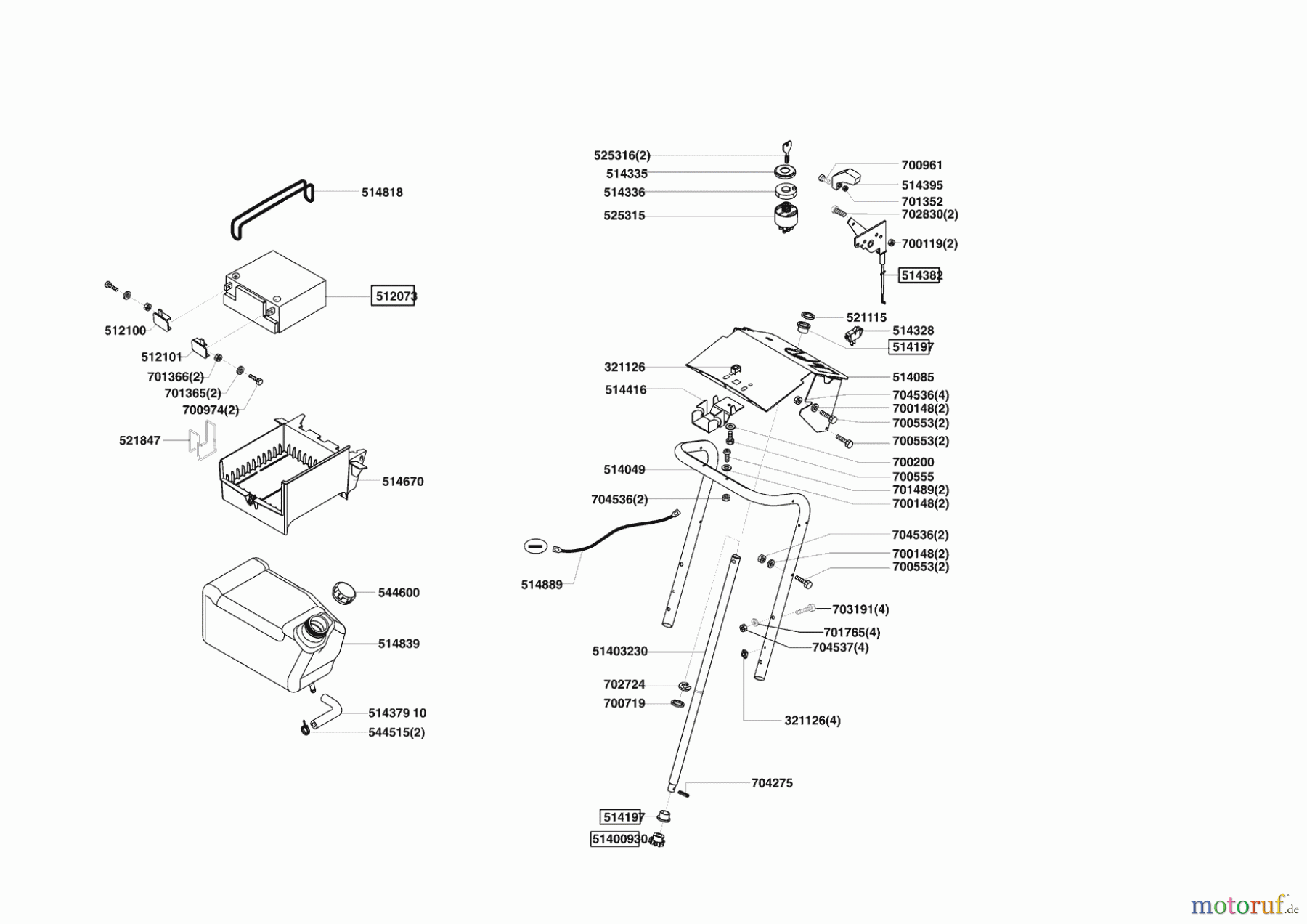 Powerline Gartentechnik Rasentraktor T15-102 S BIO-COMBI 10/2003 - 10/2005 Seite 6