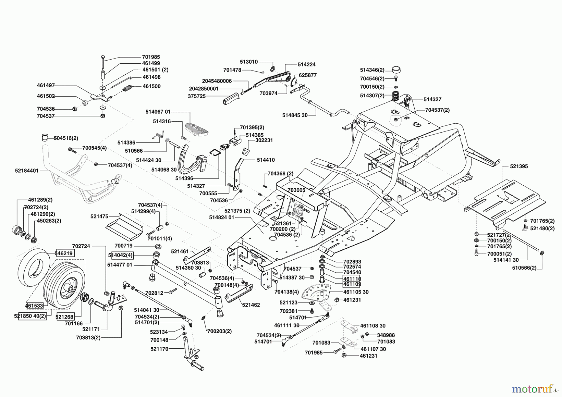 Sigma Gartentechnik Rasentraktor T14-102 SG 11/2003 - 04/2004 Seite 2