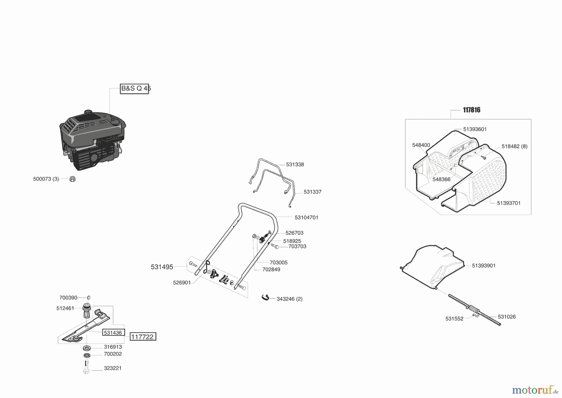  AL-KO Gartentechnik Benzinrasenmäher Plus 3 R 11/2003 - 11/2006 Seite 1