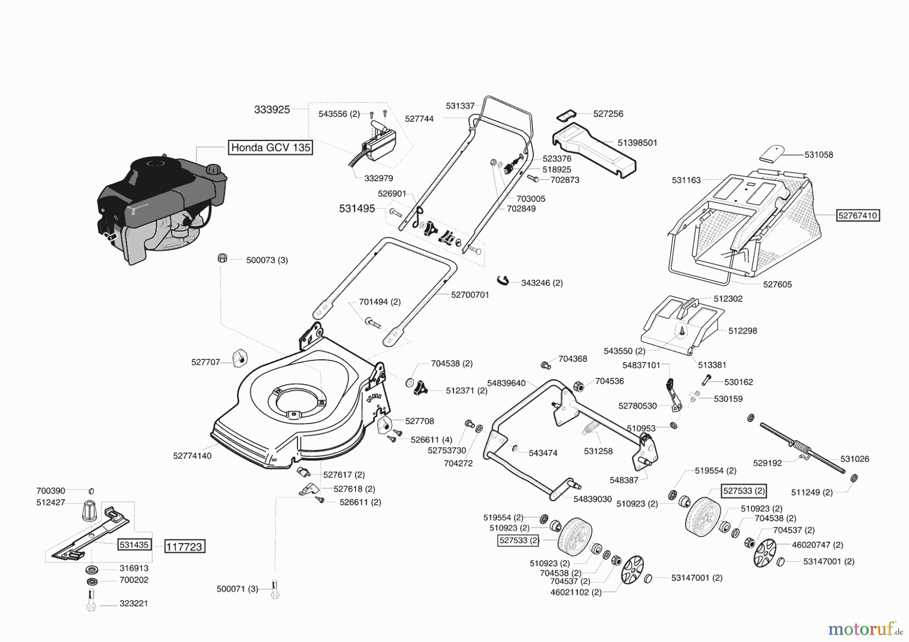 Euro Line Gartentechnik Benzinrasenmäher 4200 H Seite 1