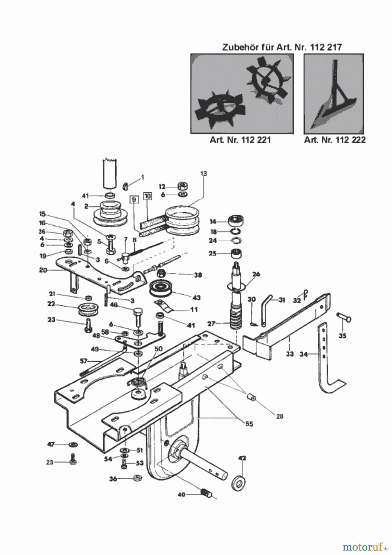 Uniropa Gartentechnik Motorhacken MH 5001 R - Set 01/2004 Seite 1