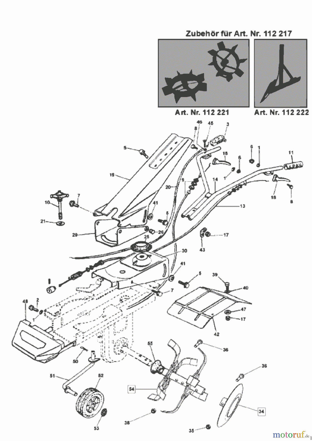 Uniropa Gartentechnik Motorhacken MH 5001 R - Set 01/2004 Seite 2