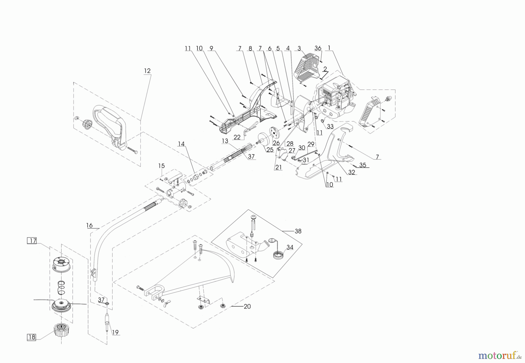 AL-KO Gartentechnik Motorsensen FRS 351 VARIO 01/2004 Seite 1