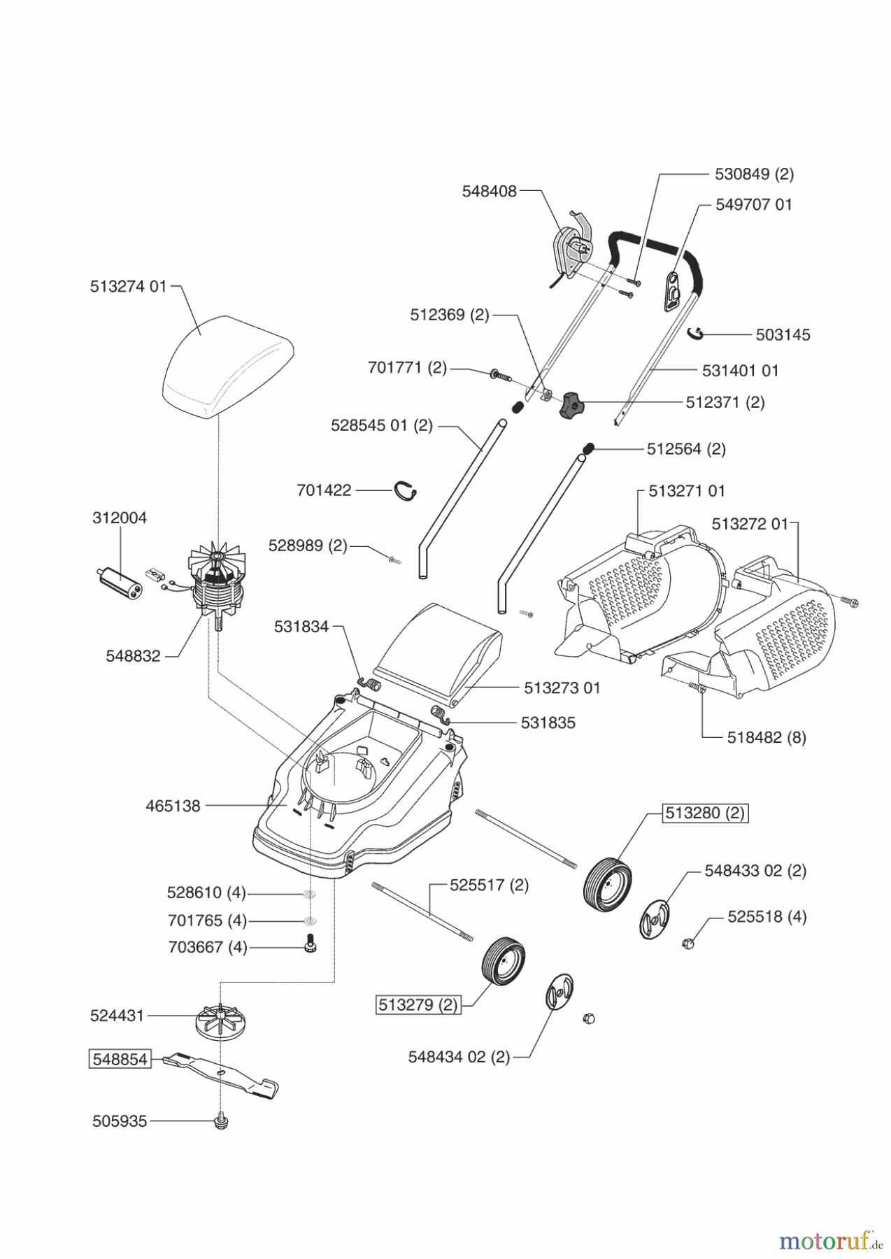 Uniropa Gartentechnik Elektrorasenmäher 32 E ab 02/2004 Seite 1
