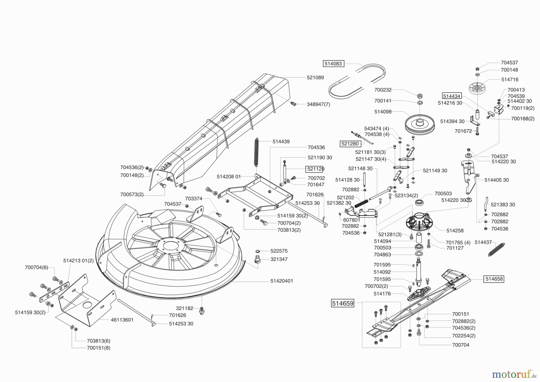 Concord Gartentechnik Rasentraktor T13-85 ab 04/2004 Seite 5