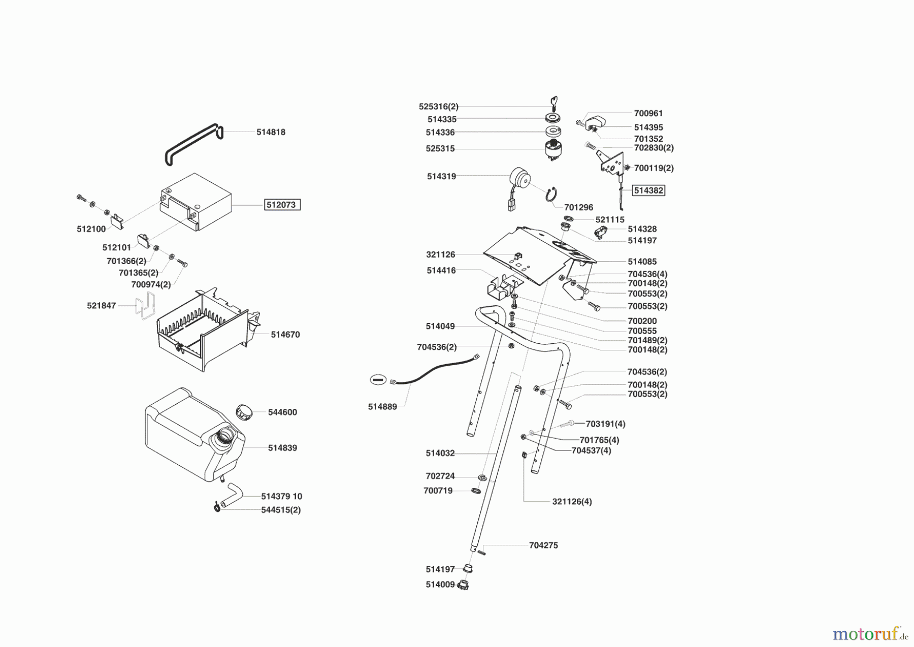 Powerline Gartentechnik Rasentraktor T 15-102 HDE 04/2004 - 01/2006 Seite 6