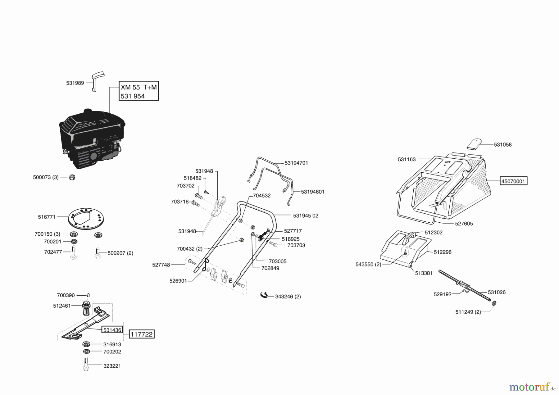 Concord Gartentechnik Benzinrasenmäher 4700 BRA ab 09/2004 Seite 1