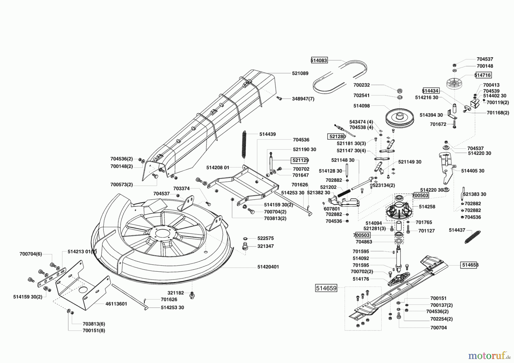 Concord Gartentechnik Rasentraktor T14-85 10/2004 - 03/2005 Seite 5