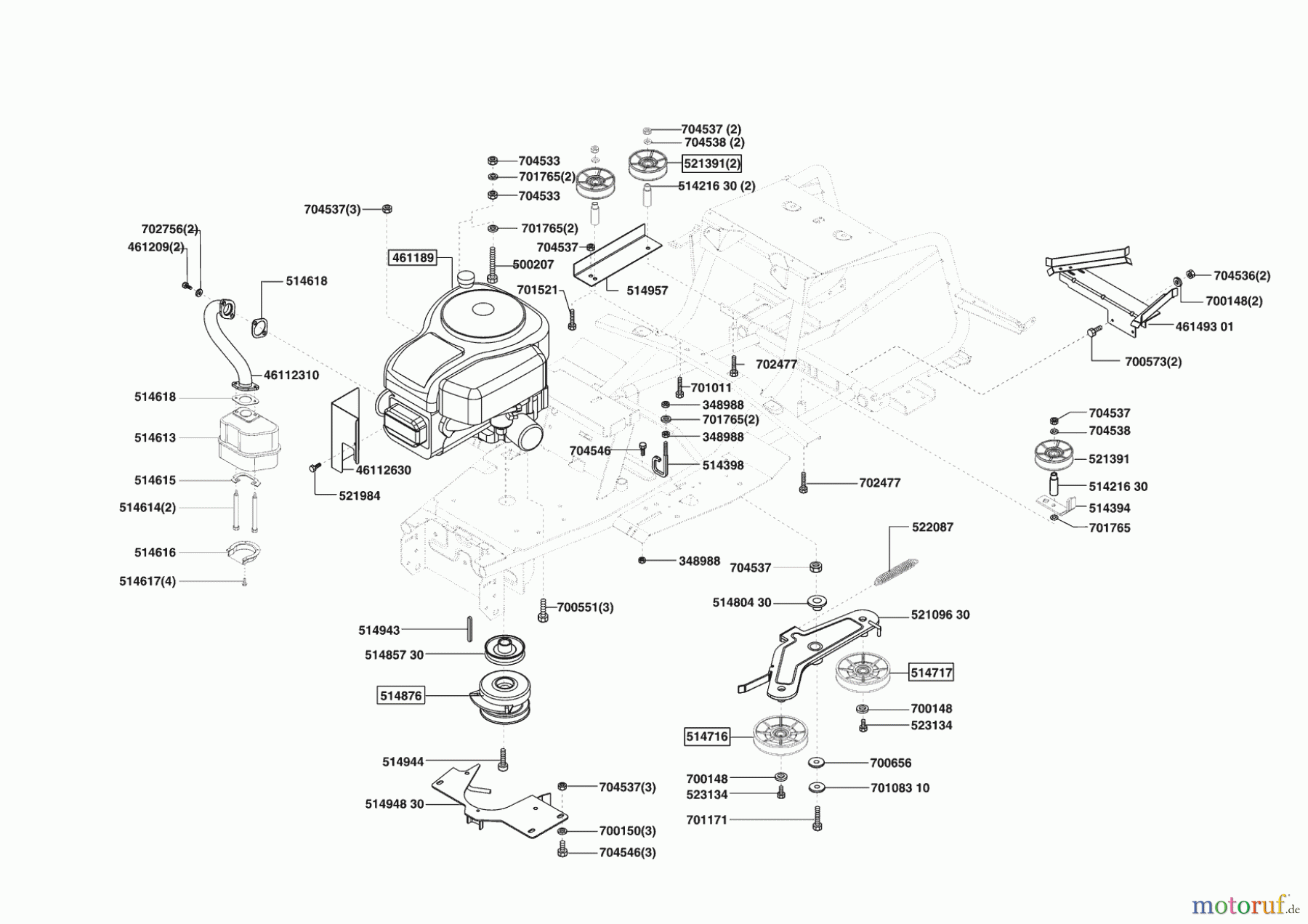 AL-KO Gartentechnik Rasentraktor T13-102 Lux HVC 10/2004 - 02/2006 Seite 4