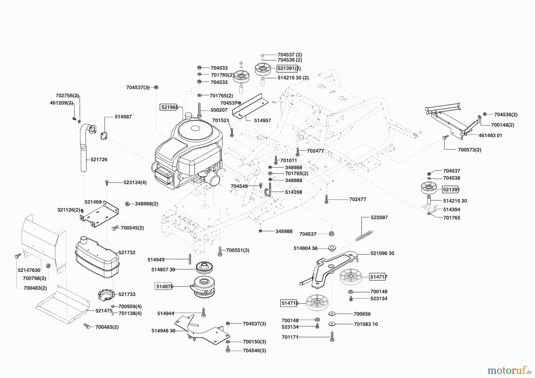 Powerline Gartentechnik Rasentraktor T 15-102 HD 10/2004 - 07/2005 Seite 4