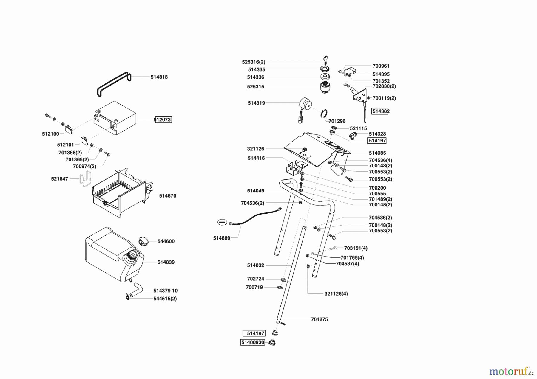  Powerline Gartentechnik Rasentraktor T18-102 HDE 10/2004 - 10/2007 Seite 6