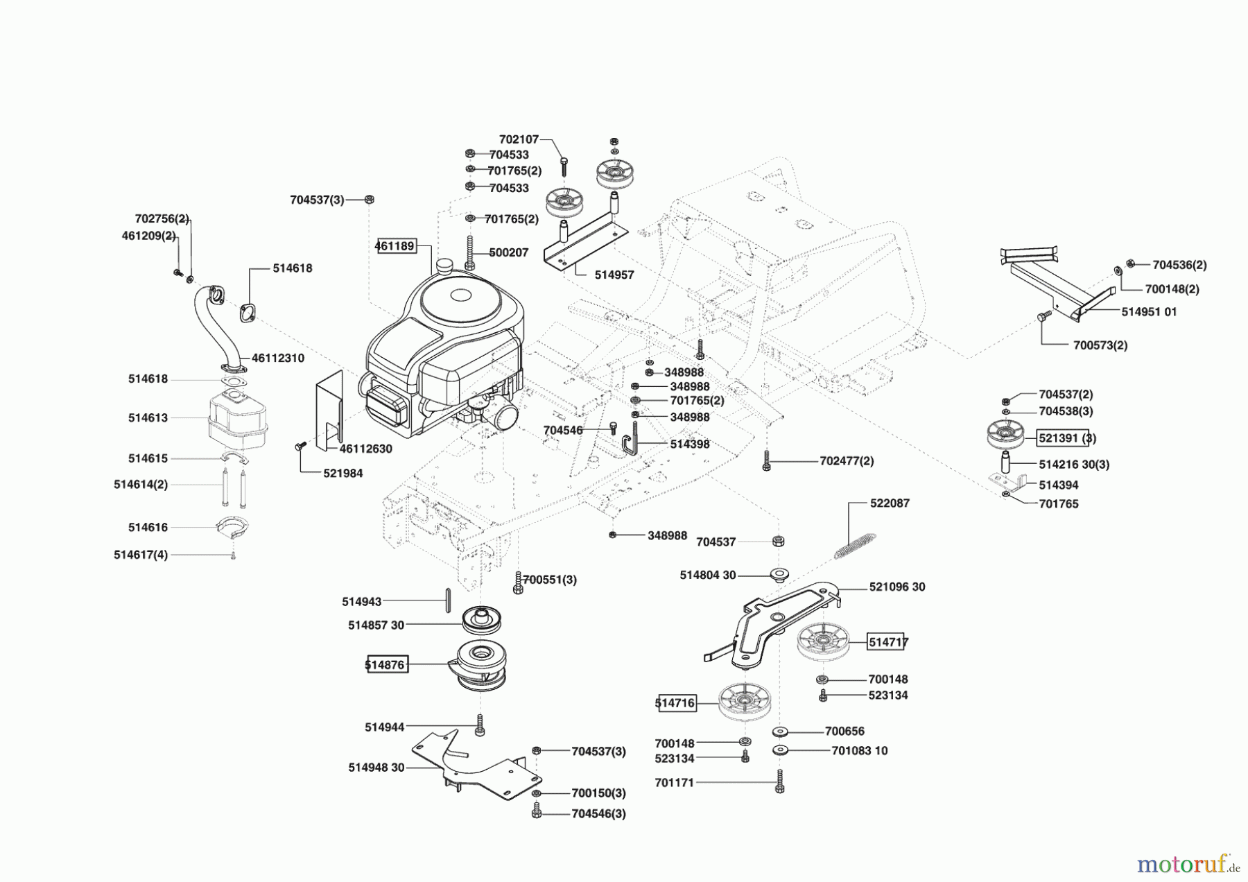  AL-KO Gartentechnik Rasentraktor T 13-102 S Bio-Combi 10/2004 - 04/2006 Seite 4